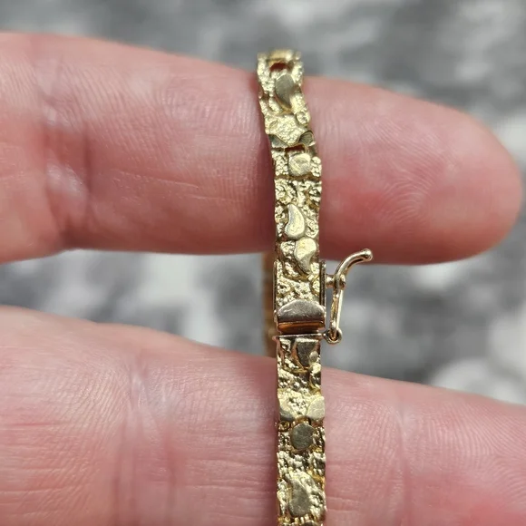 9k Gold Real Solid Yellow 7" 8 Grams - Picture 14 of 14